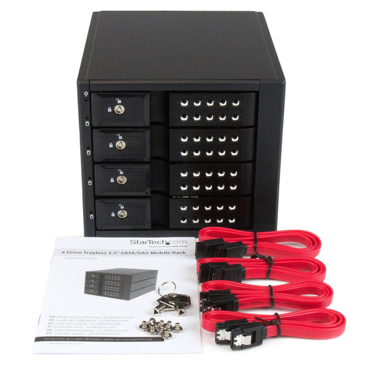 StarTech.com 5.25" SAS/SATA/600 Internal Drive Enclosure Black