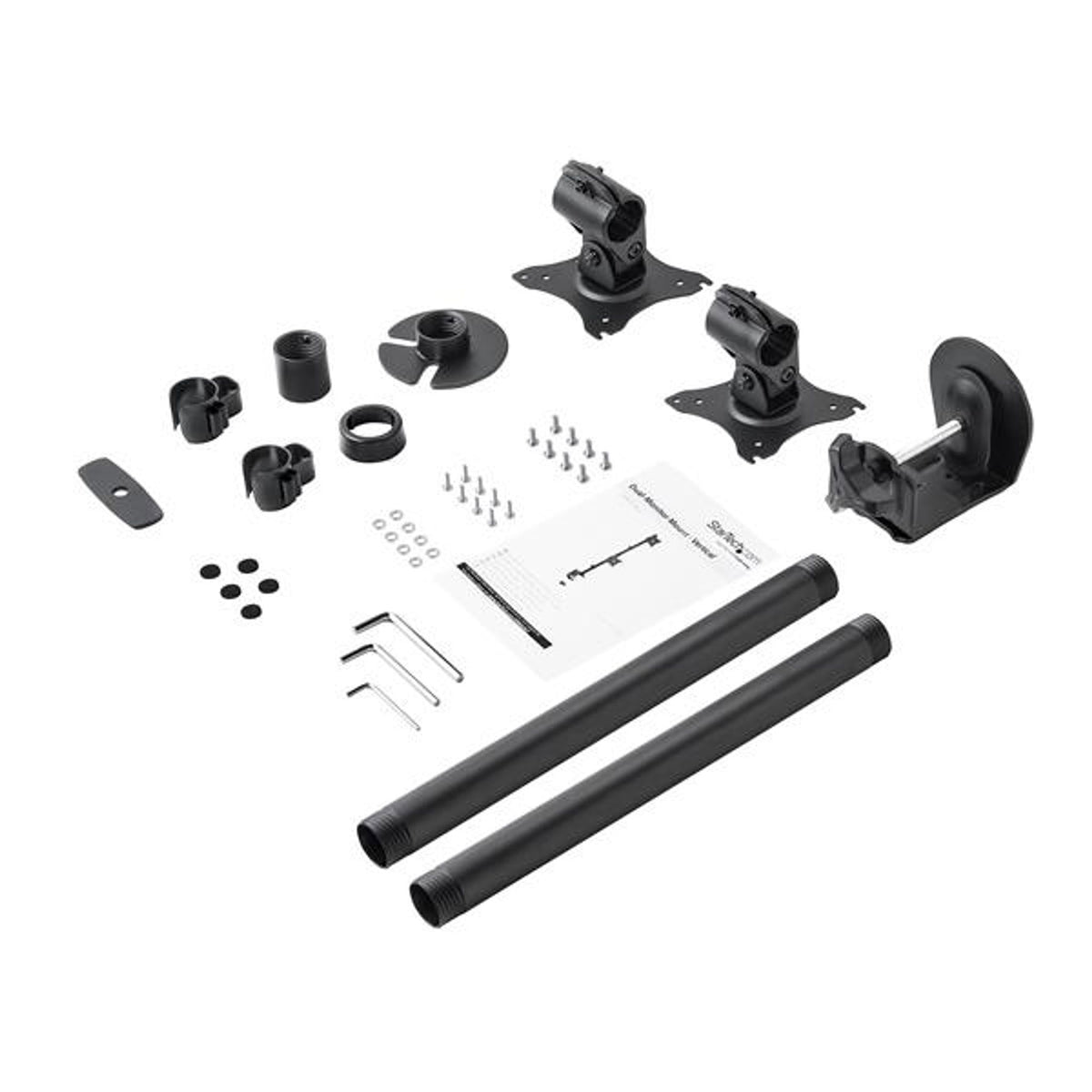 StarTech.com Dual Monitor Desk Mount Vertical Steel VESA 13-27" 10kg
