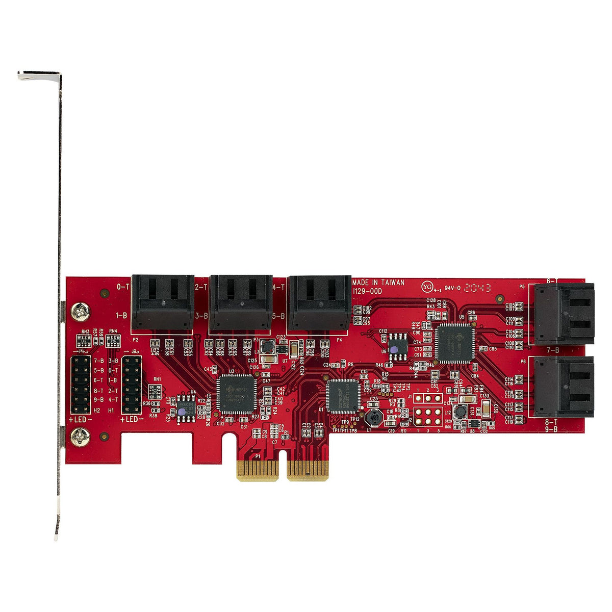 StarTech SATA Controller PCI Express x2 10 Internal SATA Ports PC Mac Linux