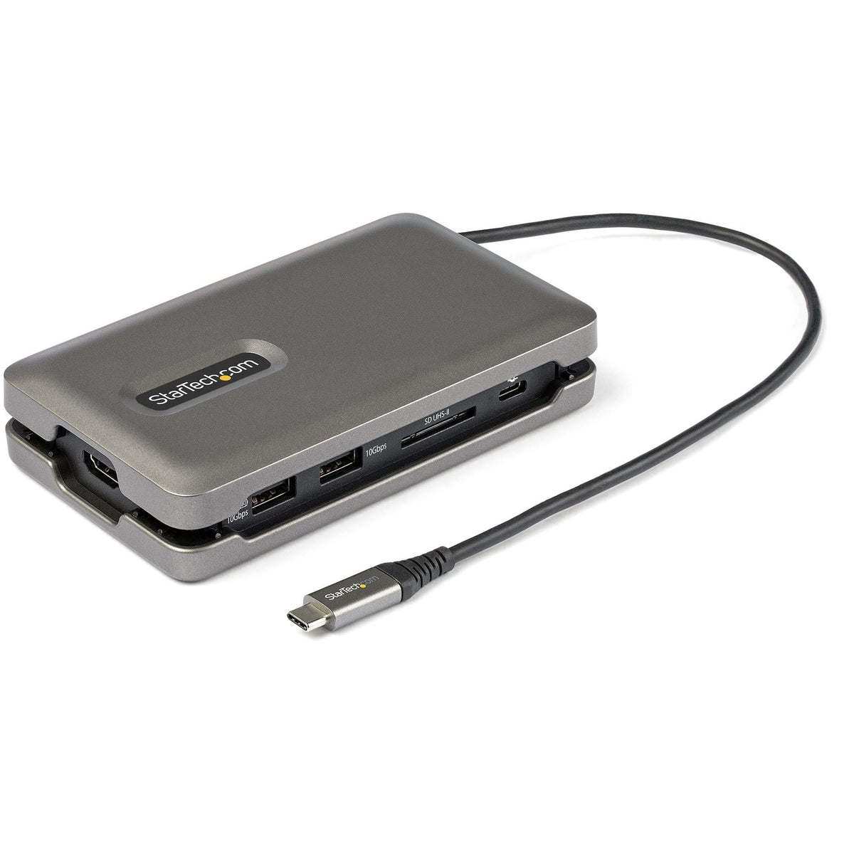 StarTech.com USB C Multiport Adapter USB C to 4K 60Hz HDMI 2.0 2-Port 10Gbps