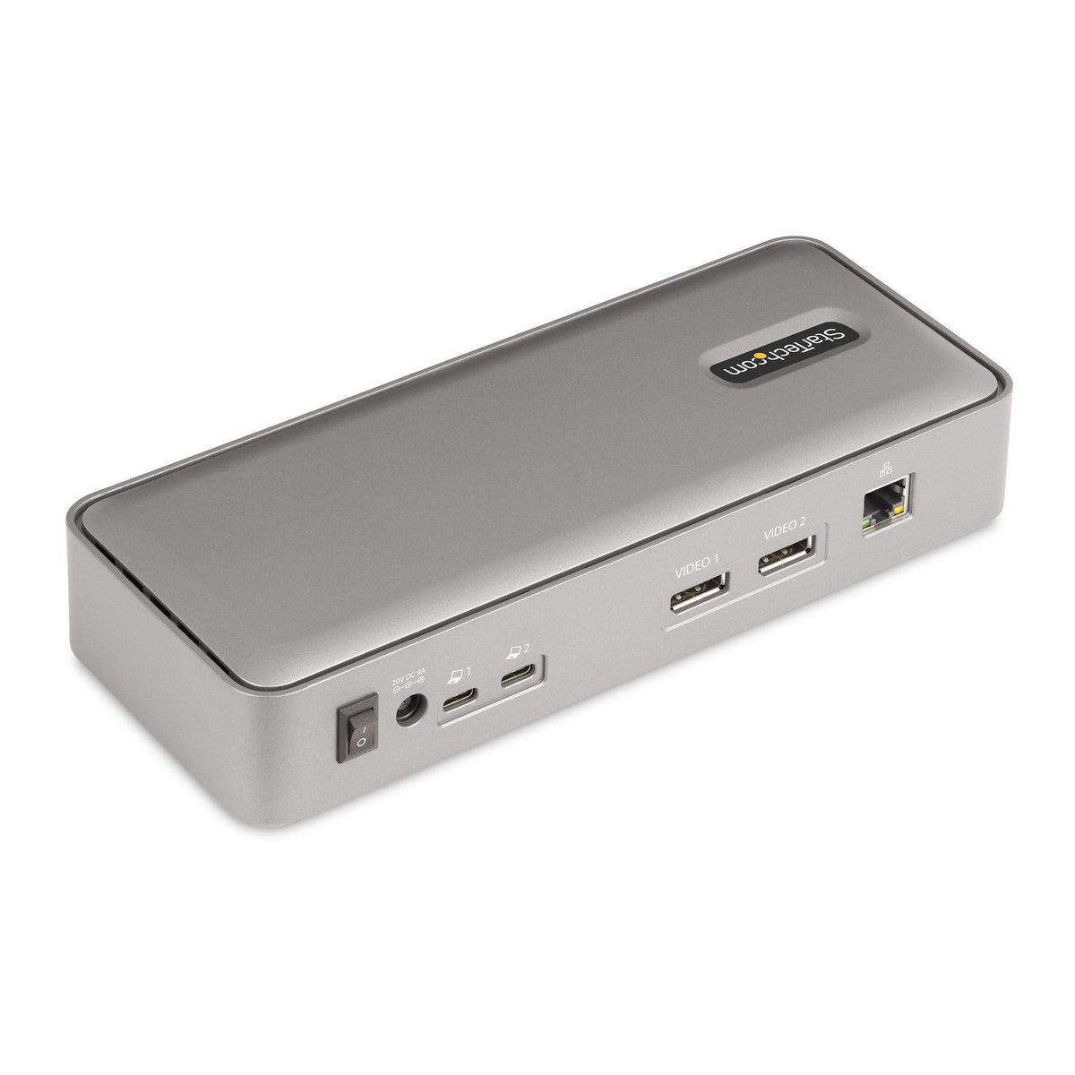 StarTech.com Dual-Laptop USB-C KVM Dock 4K 60Hz DP 5xUSB GbE 90W/45W PD