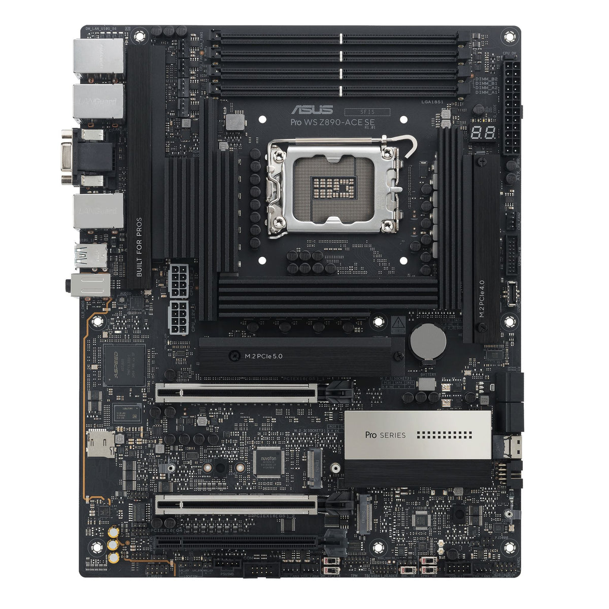 ASUS Z890 WS LGA1851 ATX DDR5 PCIe 5.0 Motherboard 4x M.2 10Gb Ethernet