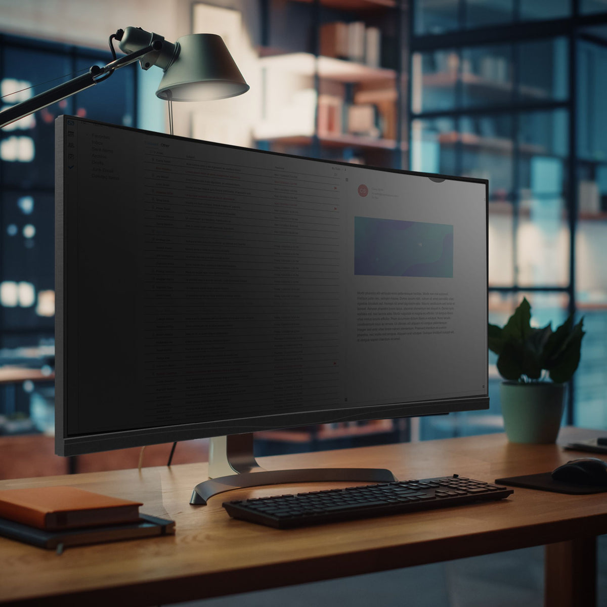 StarTech Monitor Privacy Screen 34" Ultrawide Anti-Glare Blue Light Filter
