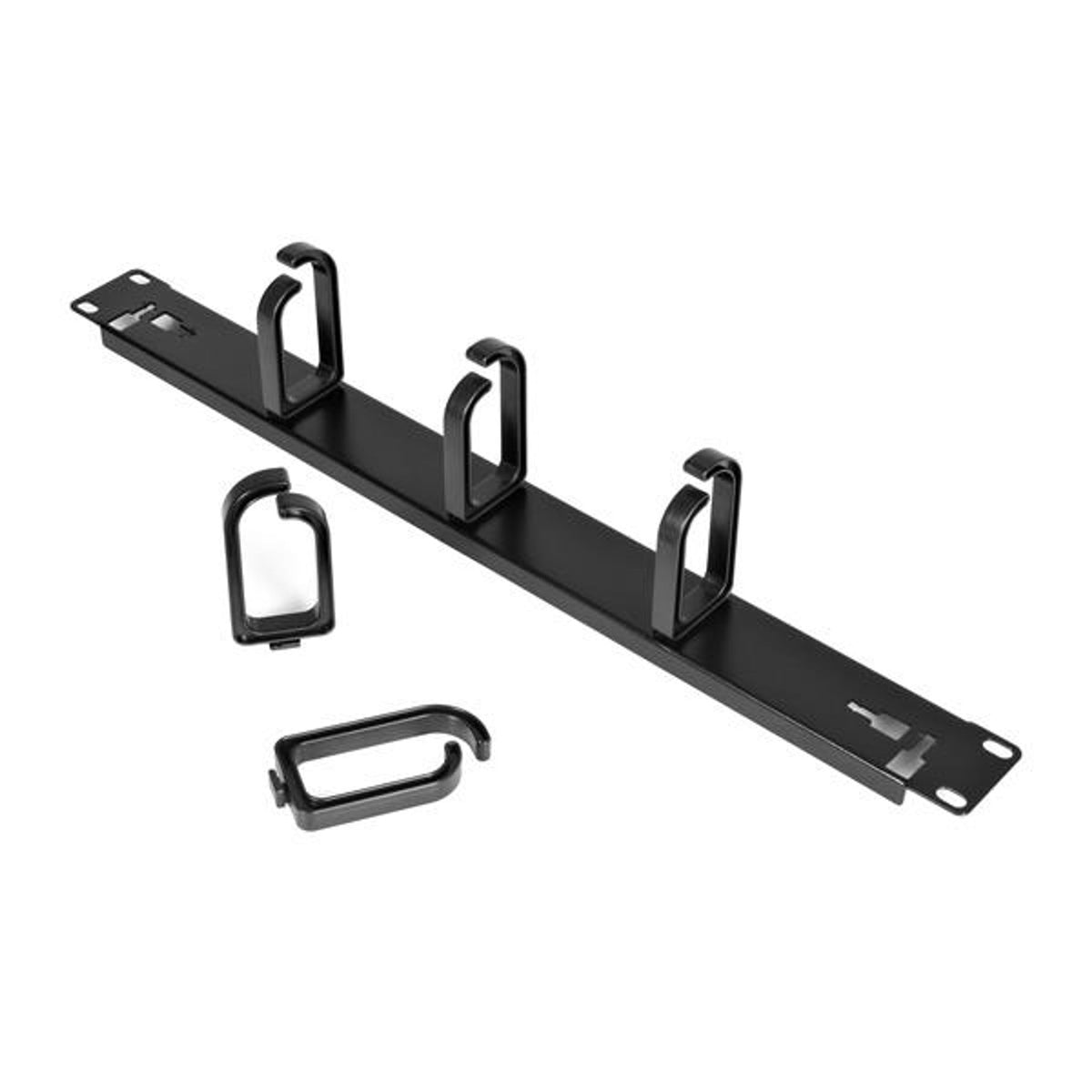 StarTech.com 19" Server Rack Cable Management Panel 1U Metal Horizontal Vertical