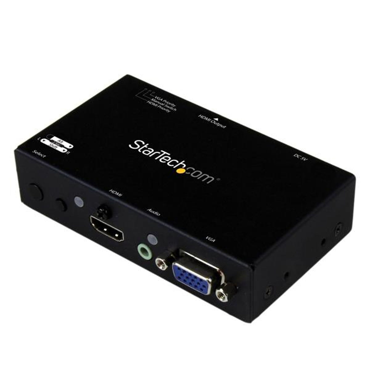 StarTech.com Audio Video Switchbox 2 HDMI VGA Inputs 1 HDMI Output Cable WUXGA