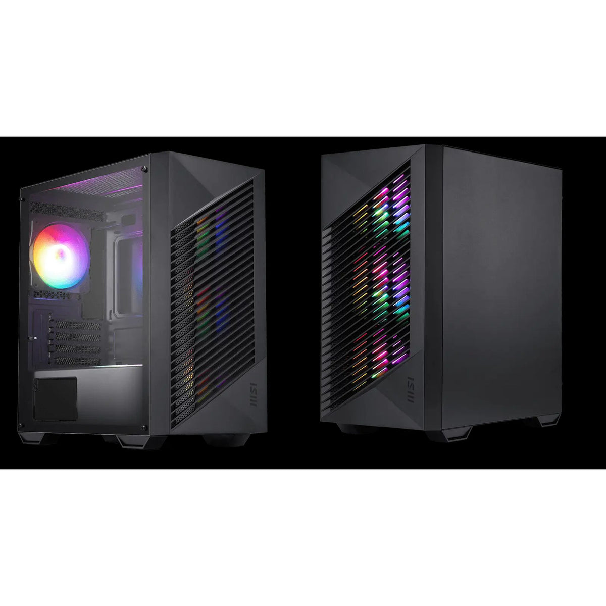 MSI PRO FORGE M050A Mini-Tower mATX/ITX GPU 300mm CPU 160mm 4 Slots RGB Fans 2x2.5" 2x3.5" Top Rad tl:2972ca02