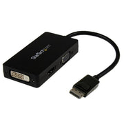 StarTech.com DisplayPort to VGA DVI HDMI Converter Black