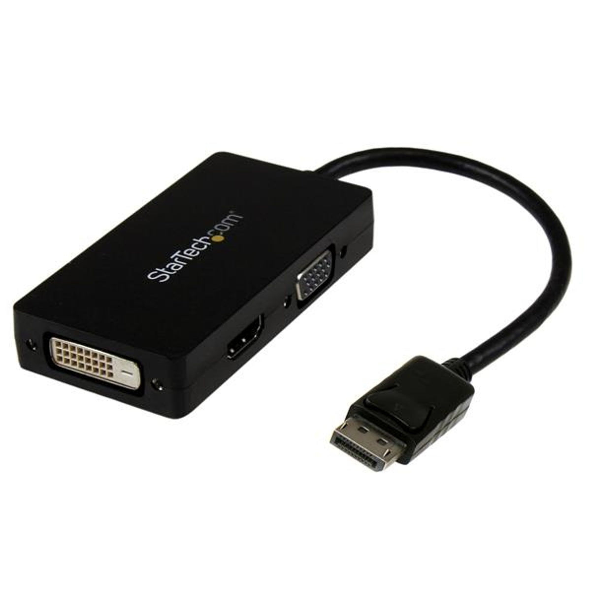 StarTech.com DisplayPort to VGA DVI HDMI Converter Black