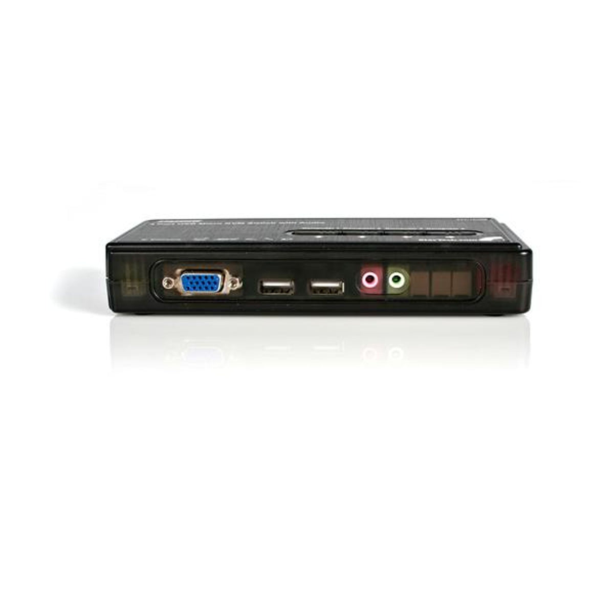 StarTech.com SV411KUSB 4-Port Black USB VGA KVM Switch with Audio