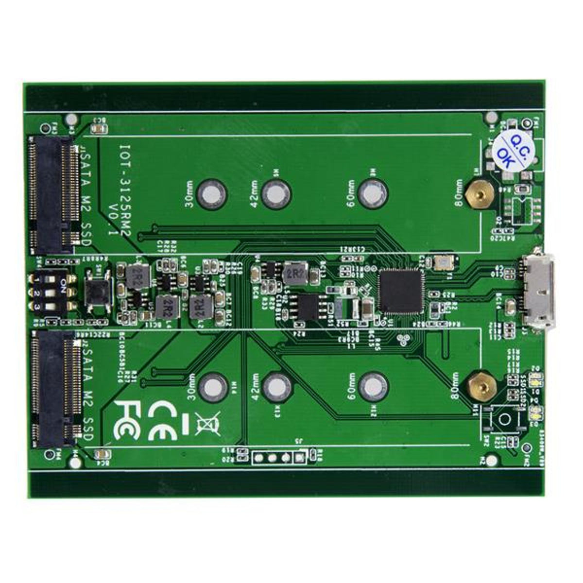 StarTech.com 2 x Total Bays DAS Storage System Portable - TAA Compliant - M.2