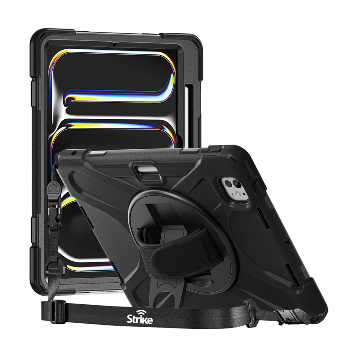 Strike Rugged Case with Hand Strap and Lanyard for iPad Pro 11 2024