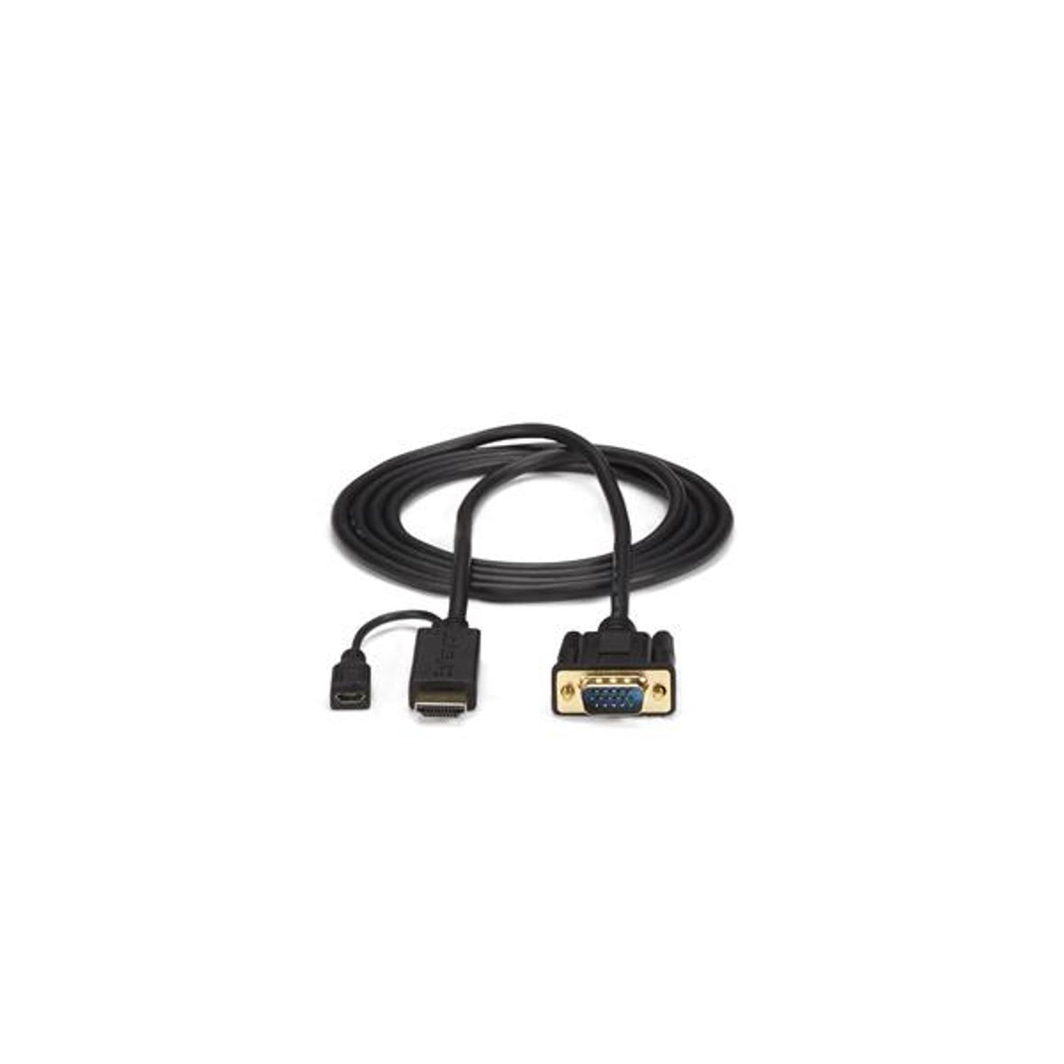 StarTech HDMI to VGA Cable 6ft 1080p Active Black