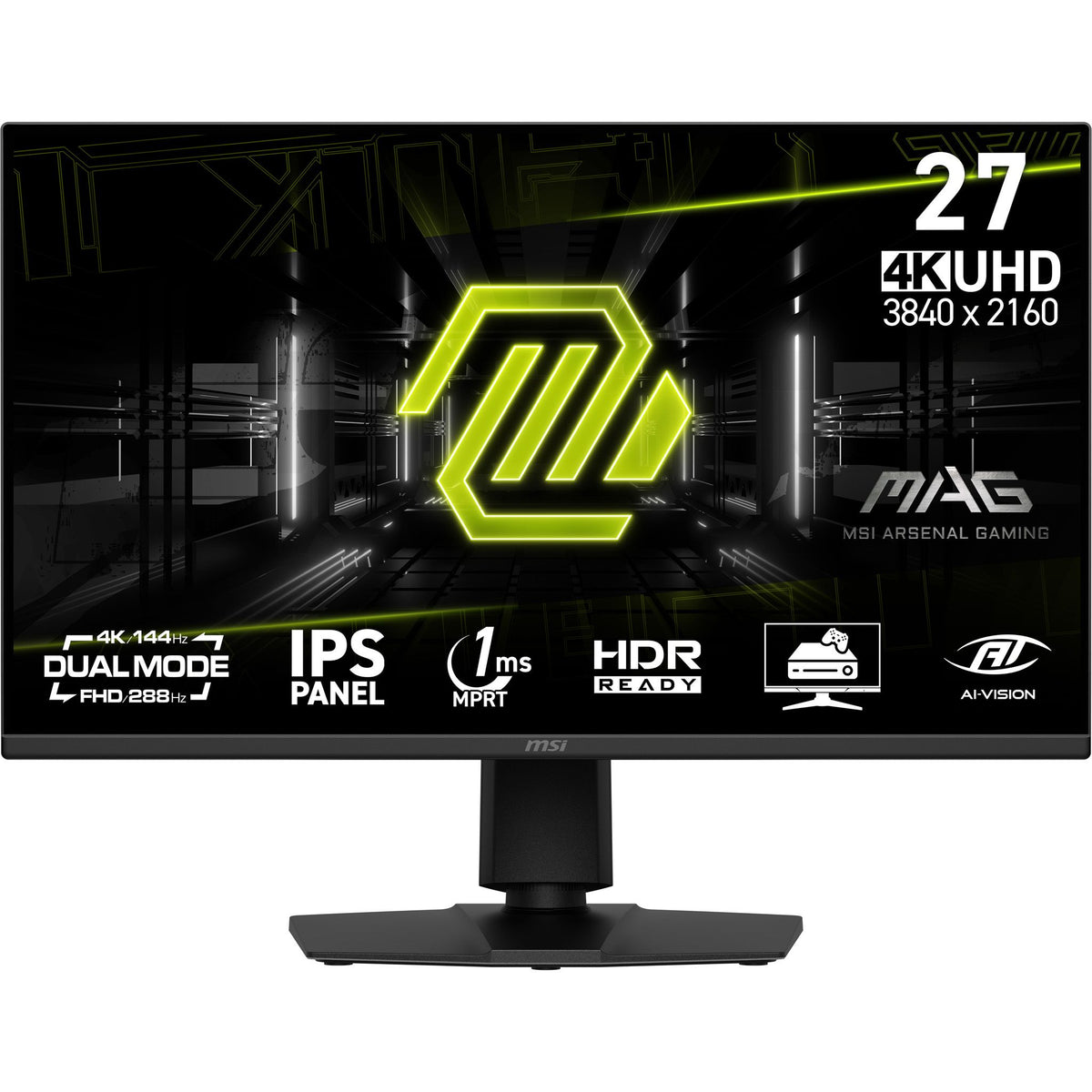 MSI MAG 275UPD E14 27" 4K 288Hz IPS Gaming Monitor HDMI 2.1 DP Black