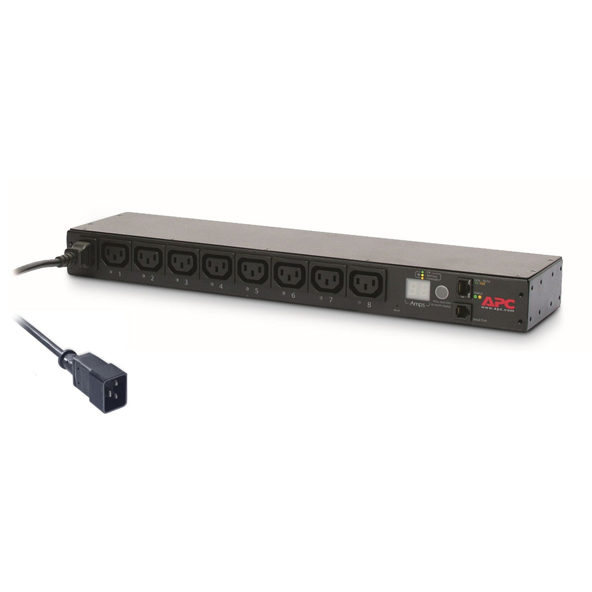 APC NetShelter Switched Rack PDU 1U 3.7kW 230V 16A 8 C13 Outlets C20 Cord