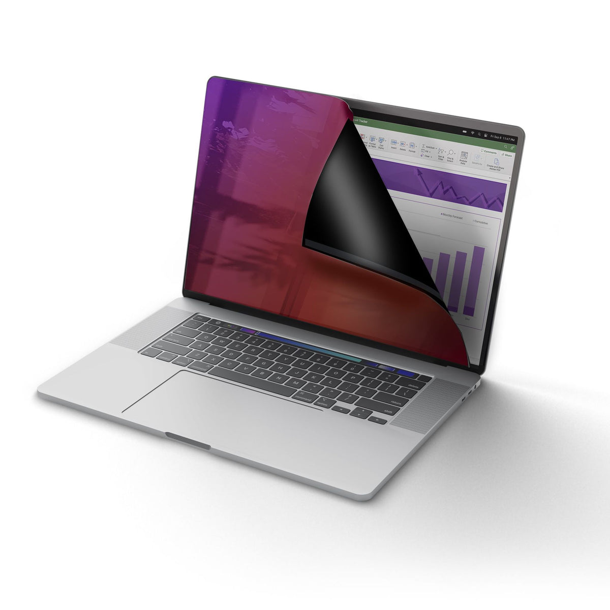 StarTech.com Anti-Glare Privacy Screen Filter for 14" MacBook Pro Gold Black