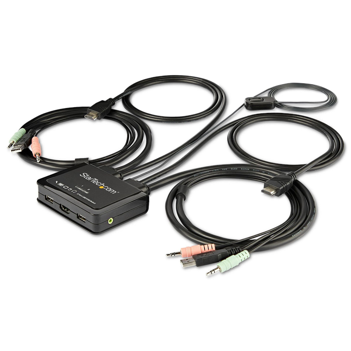 StarTech.com SV211HDUA4K 2-Port HDMI KVM Switch 4K 60Hz with Audio