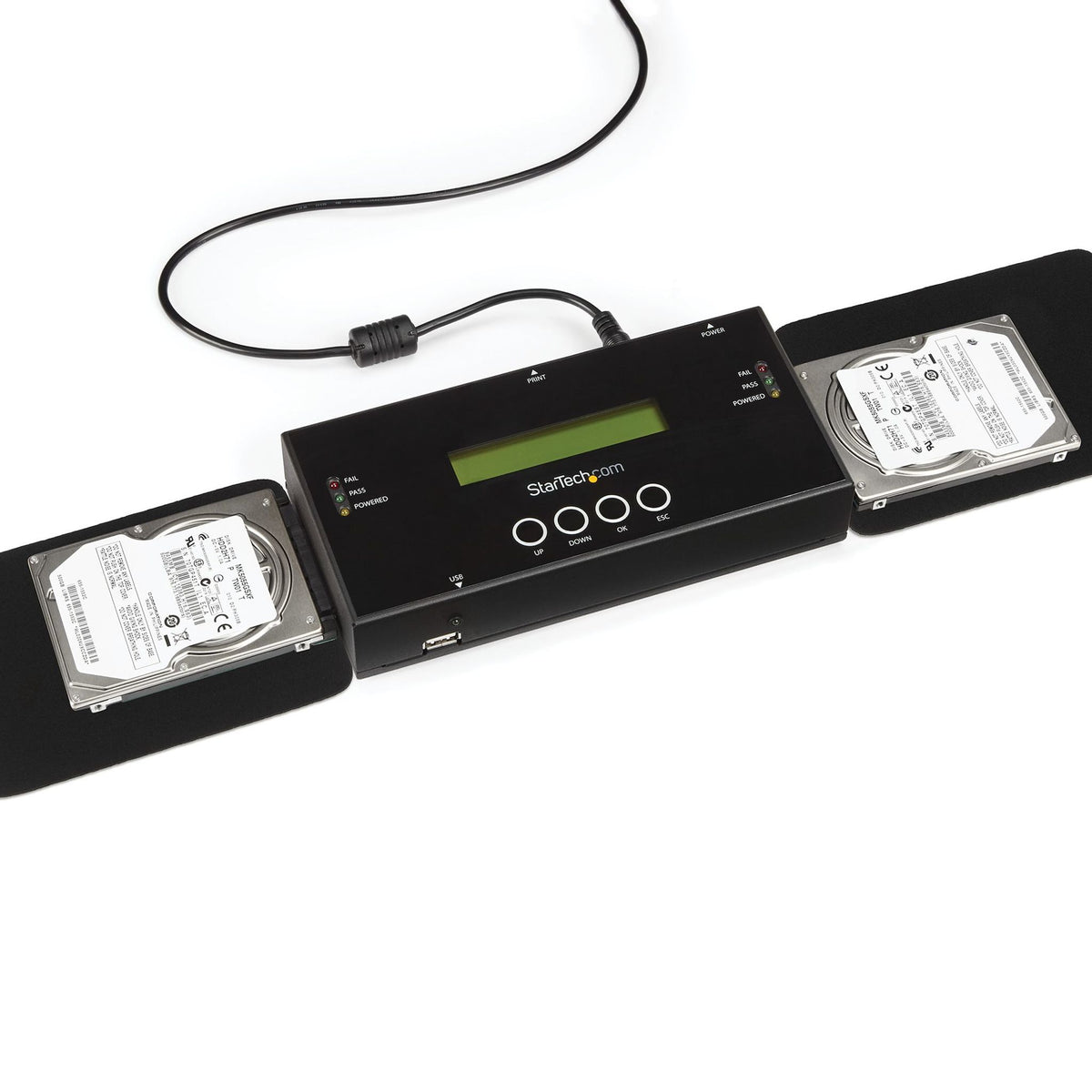 StarTech.com 1:1 Standalone SAS/SATA HDD/SSD Duplicator and Eraser 13GB/min