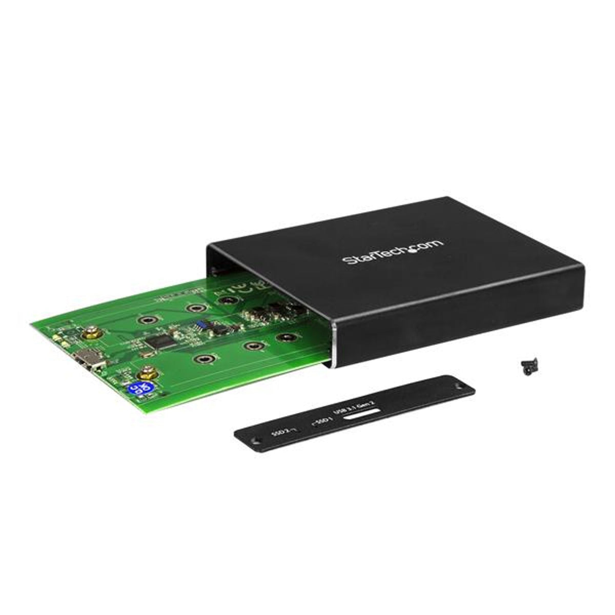 StarTech.com 2 x Total Bays DAS Storage System Portable - TAA Compliant - M.2