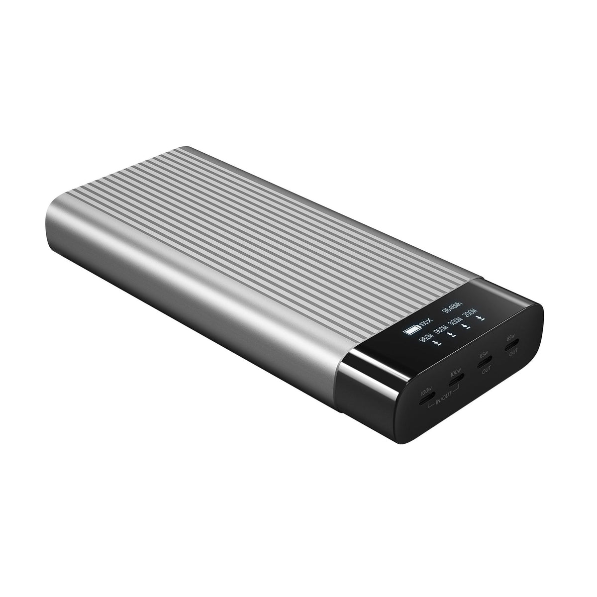 Targus HyperJuice HJ245B 27000mAh 2xType-C 100W 65W Power Bank USB-A OLED