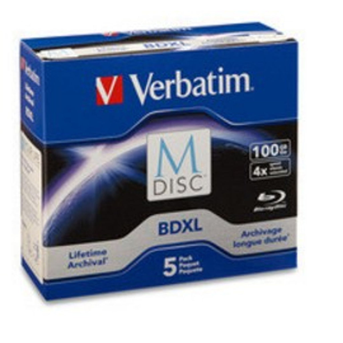 Verbatim M-DISC Blu-ray BDXL 6x 100GB 5pk 120mm