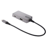 StarTech.com USB C Multiport Adapter 4K HDMI DP 2xUSB-C 10" Cable