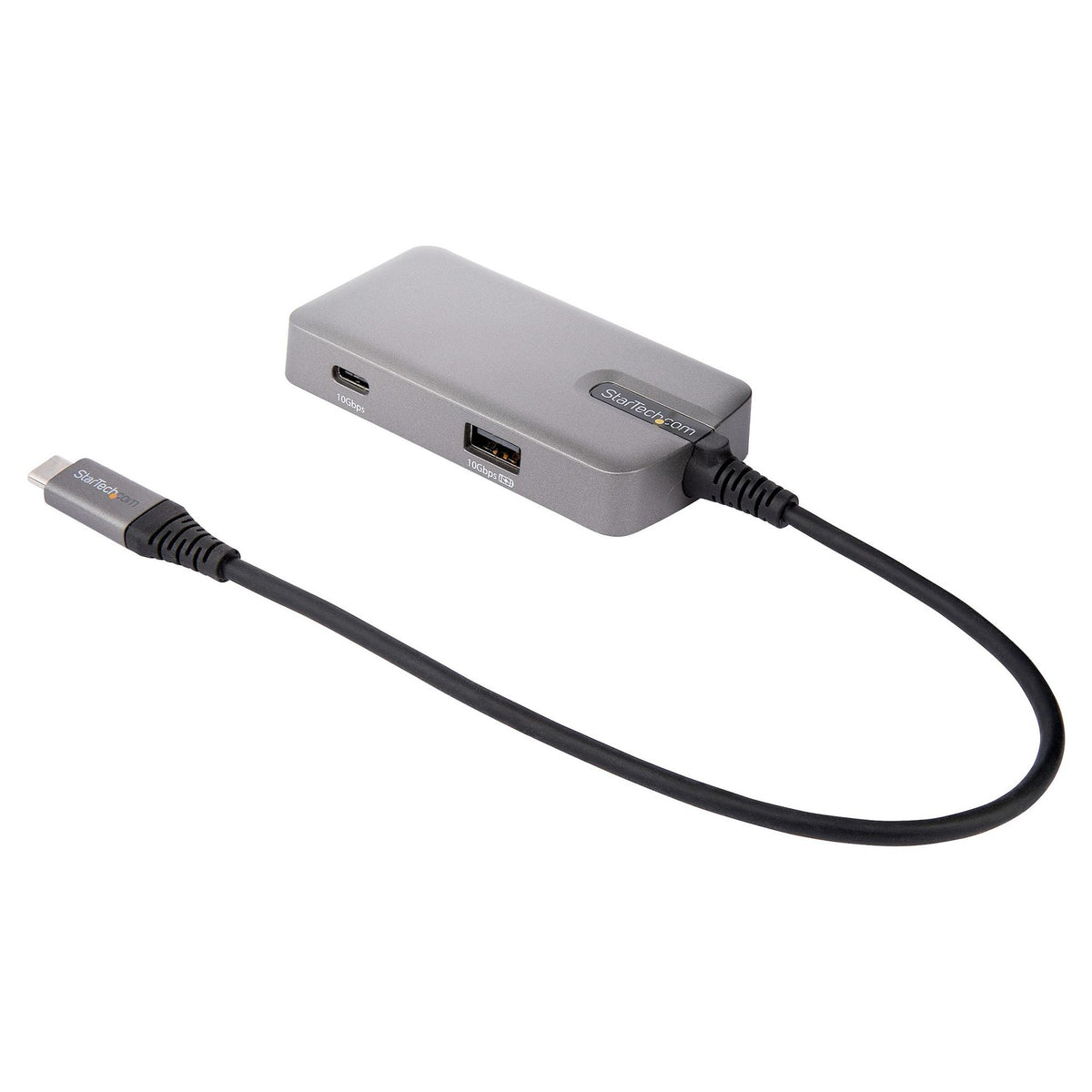 StarTech.com USB C Multiport Adapter 4K HDMI DP 2xUSB-C 10" Cable