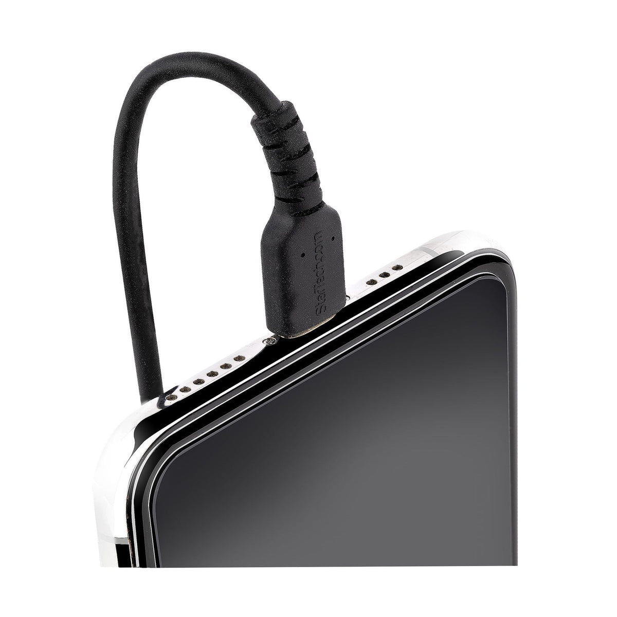 StarTech.com 50cm Coiled USB-C to Lightning Cable MFi Certified TPE Jacket Black
