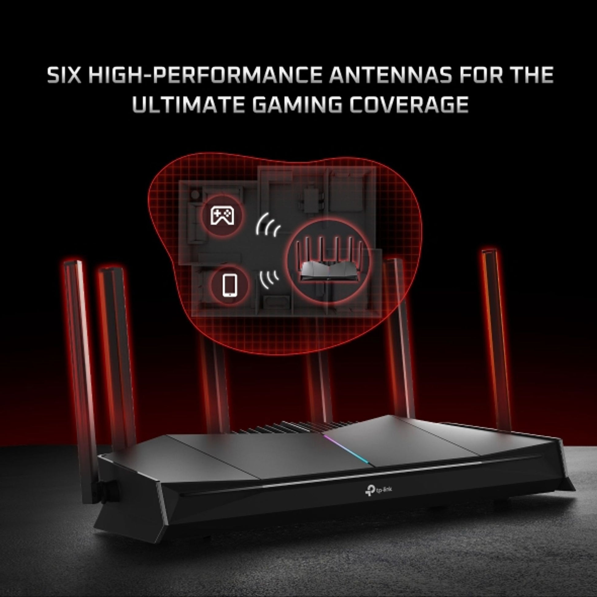 TP-Link Archer GE400 BE6500 Dual-Band Wi-Fi 7 Gaming Router 6x External Antennas tl:d9eeea9b