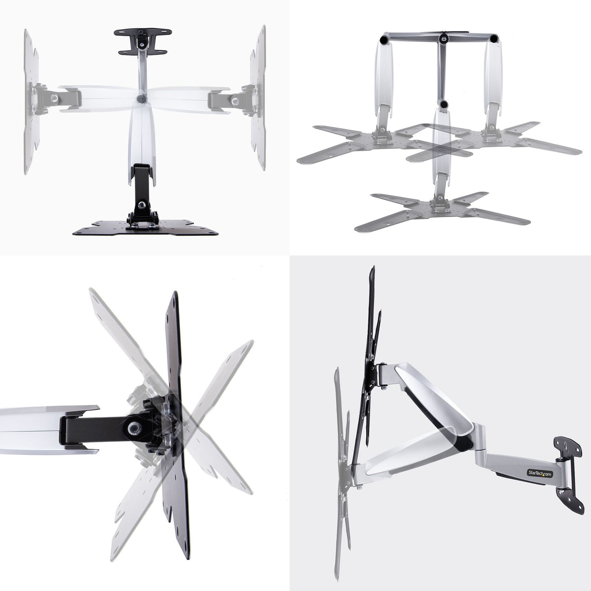 StarTech.com Full Motion VESA Wall Mount 23-55" 75x75 to 400x400 30kg