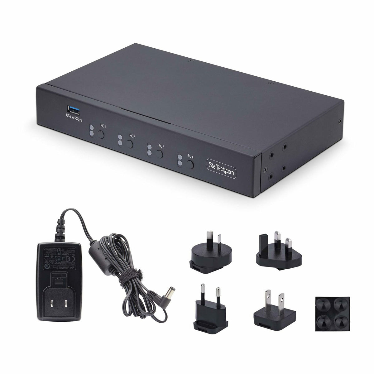 StarTech 4-Port KM Switch Mouse Roaming USB 3.0 Audio
