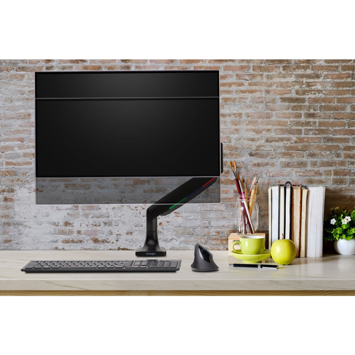 Kensington SmartFit One Touch Height Adjustable Single Monitor Arm Black