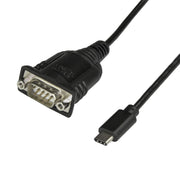 StarTech.com USB-C to Serial Adapter Cable 40cm COM Port Retention DB9 Converter