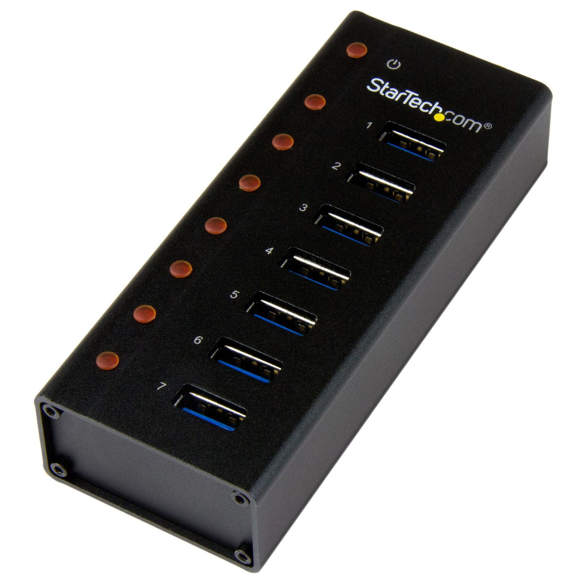 StarTech 7-Port USB 3.0 Hub 5Gbps Metal Desktop/Wall Mountable