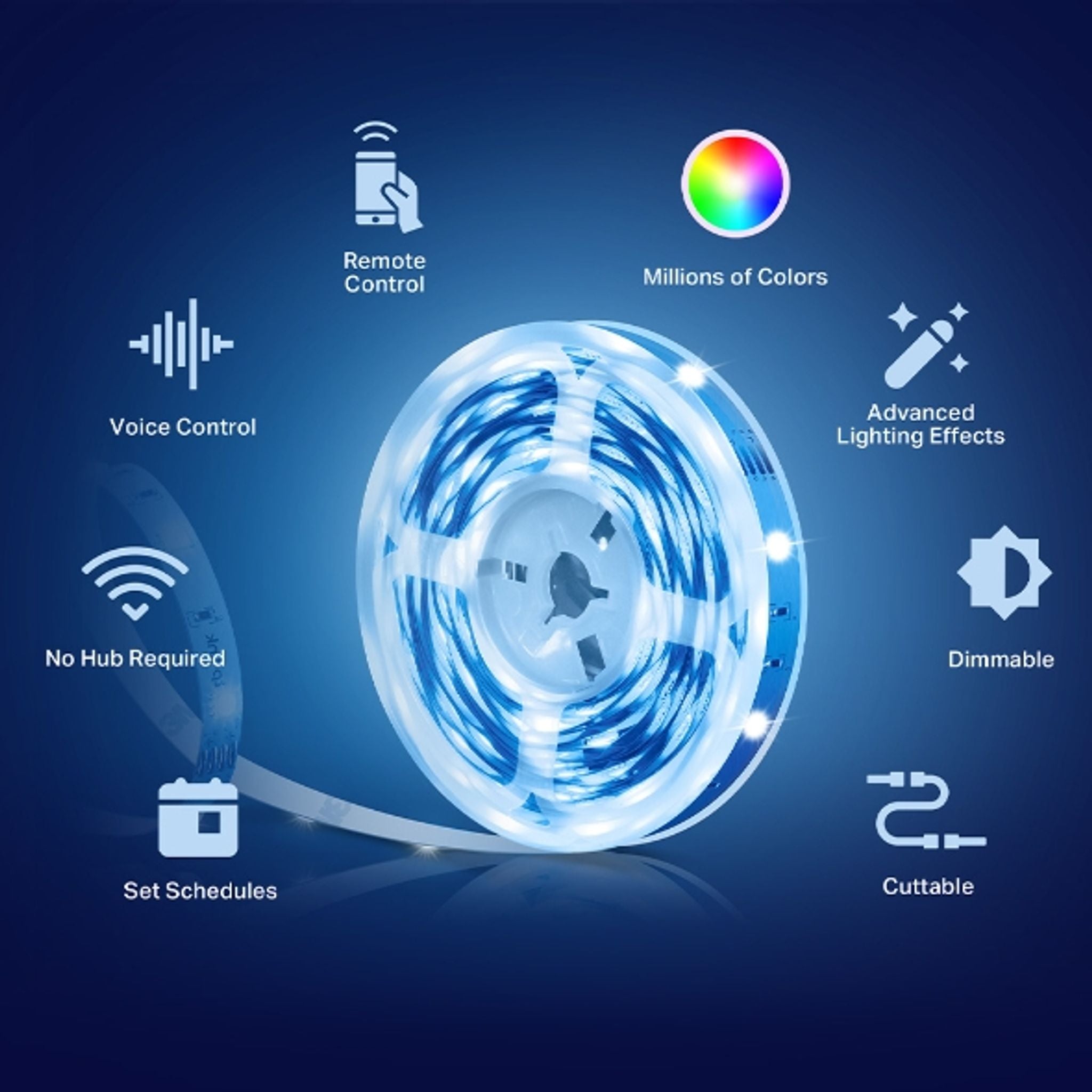 TP-Link Tapo L900-5 Smart Wi-Fi Light Strip Flexible Length Voice Control tl:c6bc8213