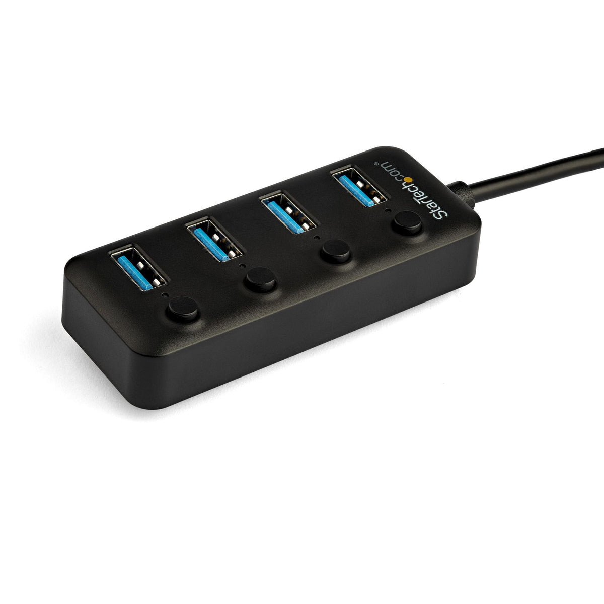 StarTech 4-Port USB-C Hub 4x USB 3.0 Type-A On/Off Switches 5Gbps UASP Bus