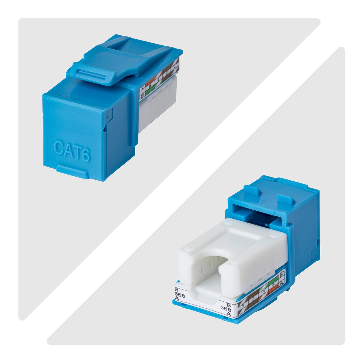 StarTech Cat6 Keystone Jack 24-Pack RJ45 Blue
