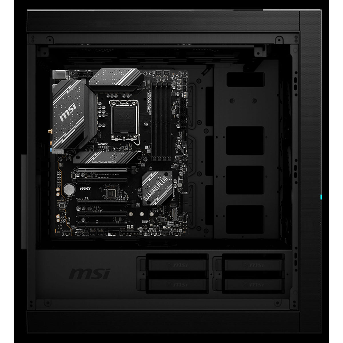 MSI B760 GAMING PLUS WIFI ATX Motherboard 4x DDR5 5x PCI-E x16 2x M.2 4x SATA tl:4511048a