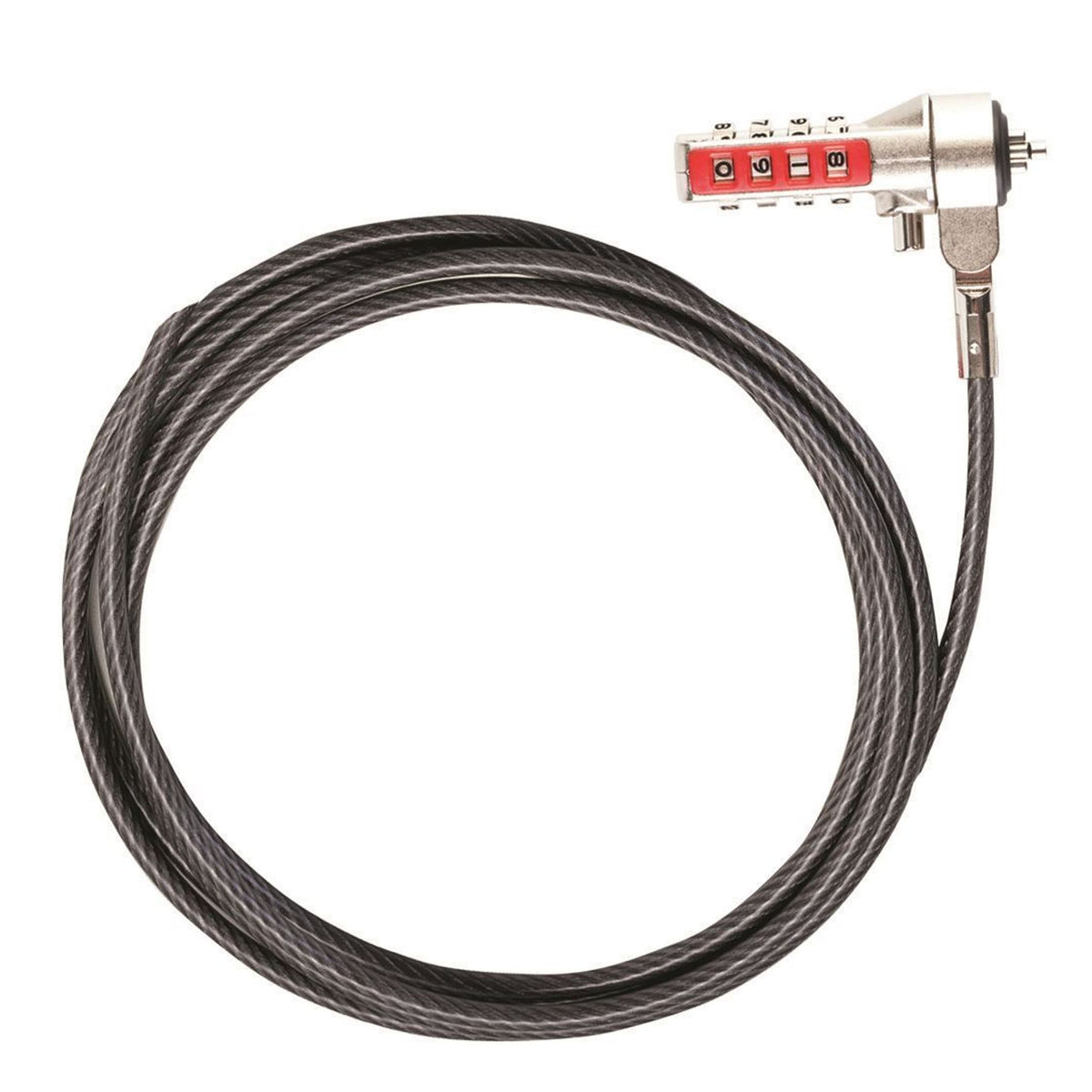 Targus DEFCON 2m Resettable Combo Lock Galvanized Steel Notebooks