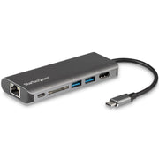 StarTech USB C Multiport Adapter 4K HDMI GbE 2x USB-A SD 100W PD