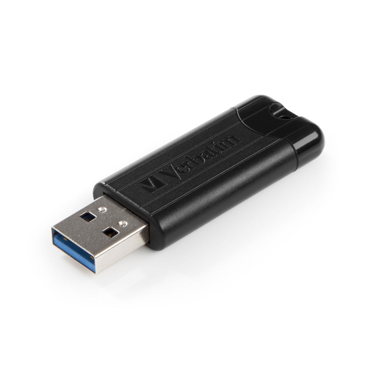 Verbatim PinStripe 256GB USB 3.2 Flash Drive Black