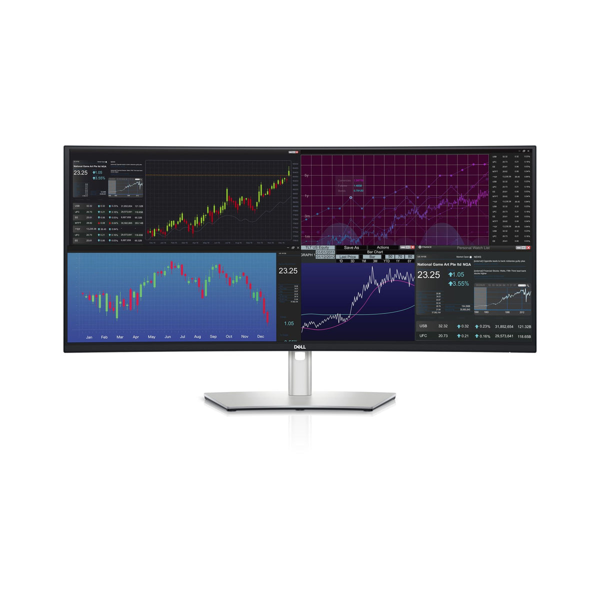 Dell UltraSharp U3824DW 38" WQHD+ Curved IPS Monitor 3840x1600 USB-C HDMI DP