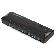 StarTech.com USB Hub 9 Ports 7 USB 3.0 External Black