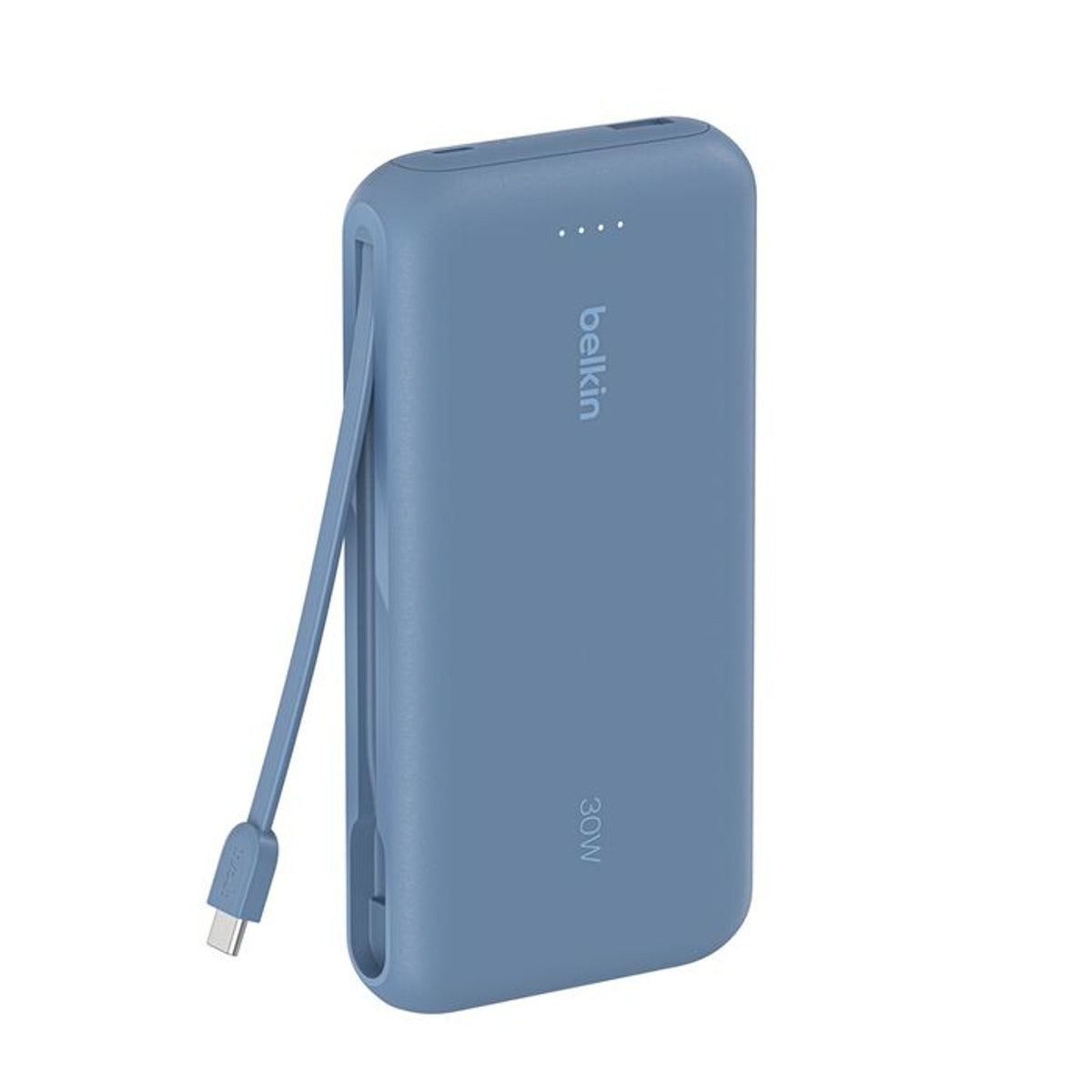 Belkin BoostCharge 20000mAh Power Bank With Integrated USB-C Cable 30W 2xUSB-C 1xUSB-A Blue tl:429bbc02