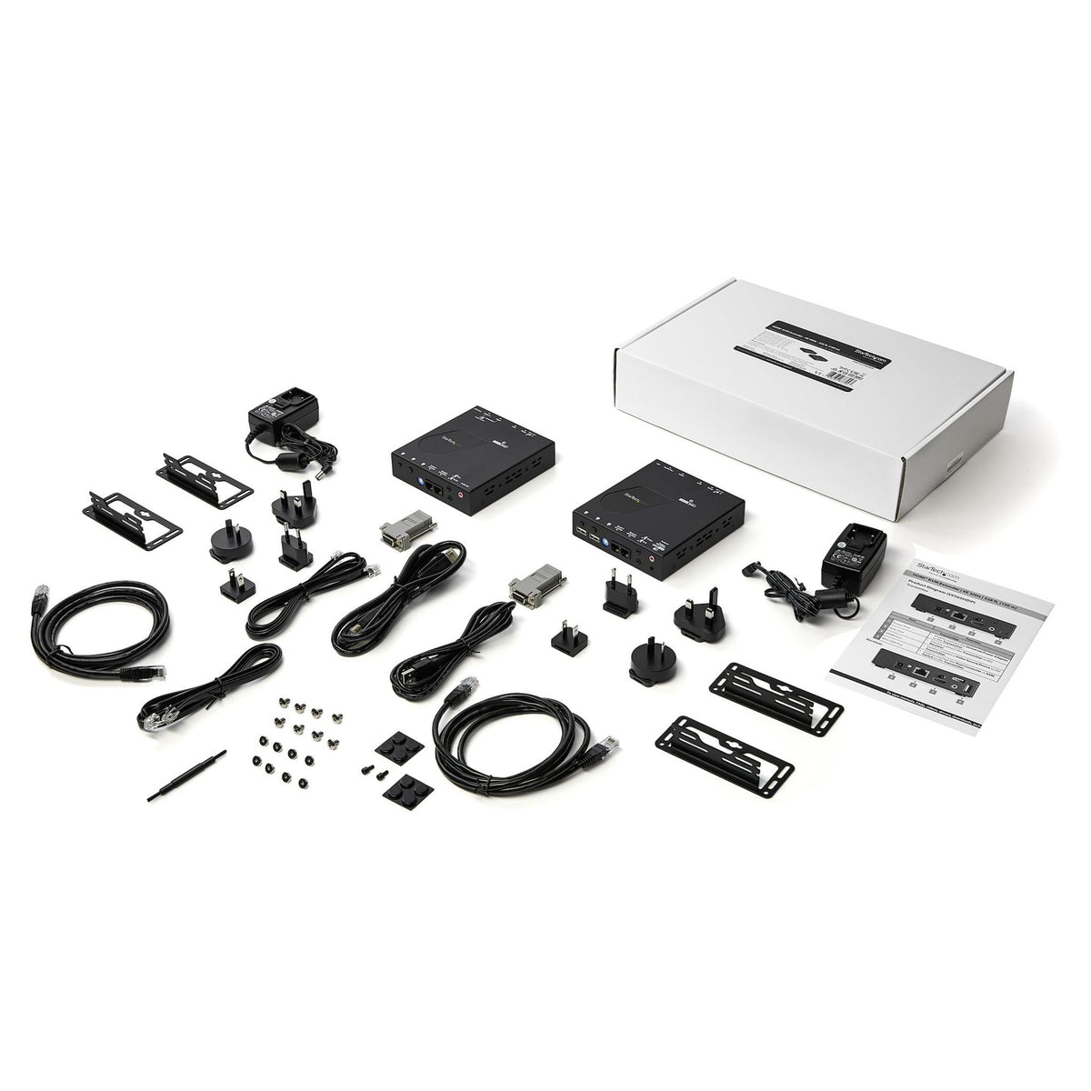 StarTech.com KVM Extender - Wired - TAA Compliant - 1 Computer(s) - 1 Remote