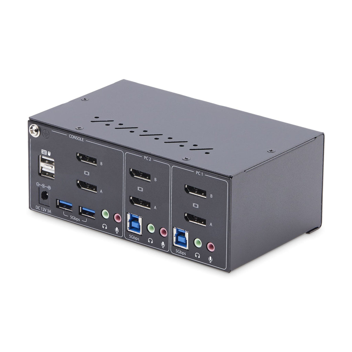 StarTech.com 2-Port Dual-Monitor DisplayPort KVM Switch 4K 60Hz 2x USB 5Gbps