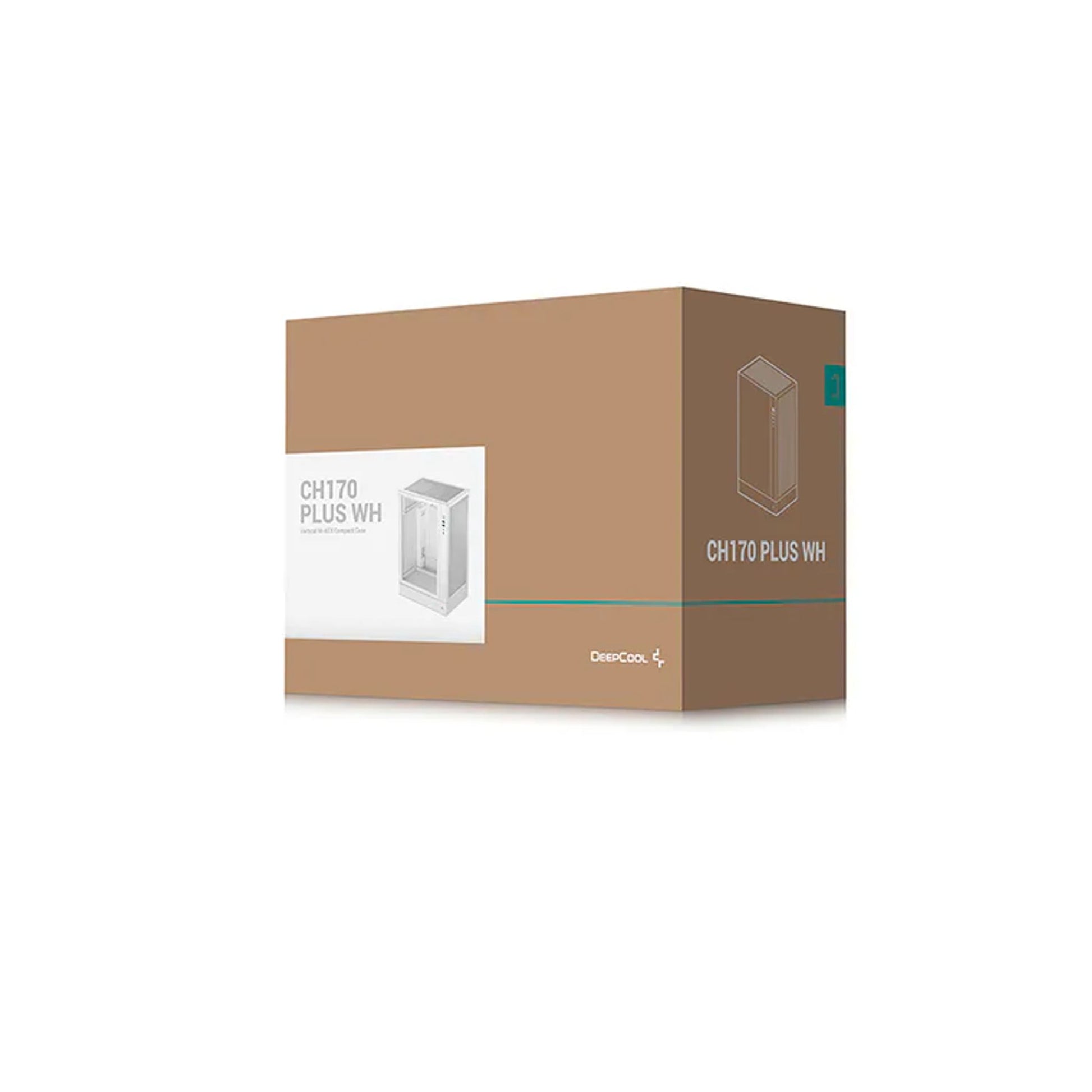 DEEPCOOL CH170 PLUS WH Vertical MicroATX Case USB3.0x2 TypeCx1 AudioMic tl:75625954