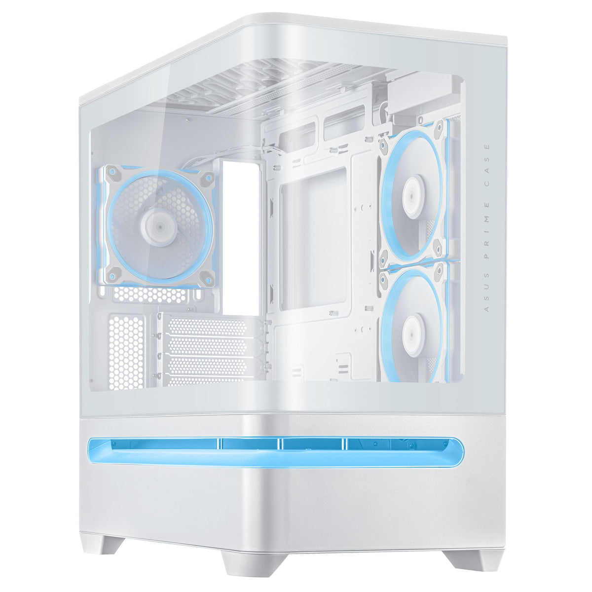ASUS Prime AP202 White MicroATX Tempered Glass Case