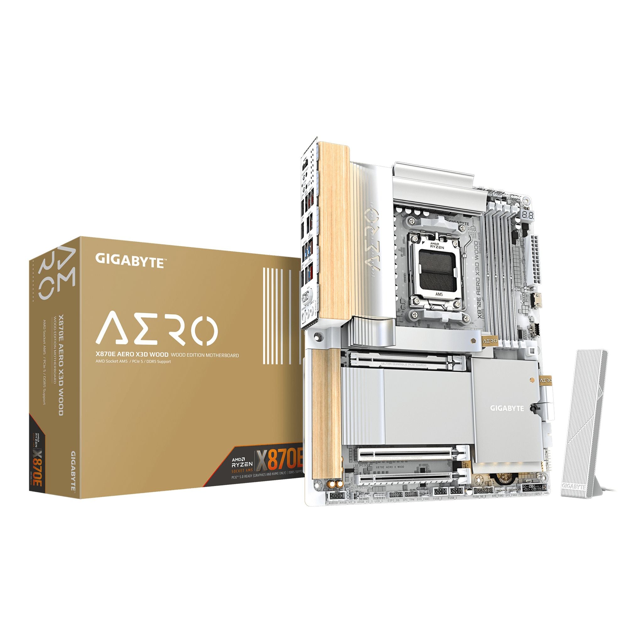 Gigabyte X870E AORUS XTREME WOOD AM5 DDR5 256GB USB4 Wi-Fi 7 PCIe 5.0 M.2 HDMI ATX Motherboard tl:3d70d1b2