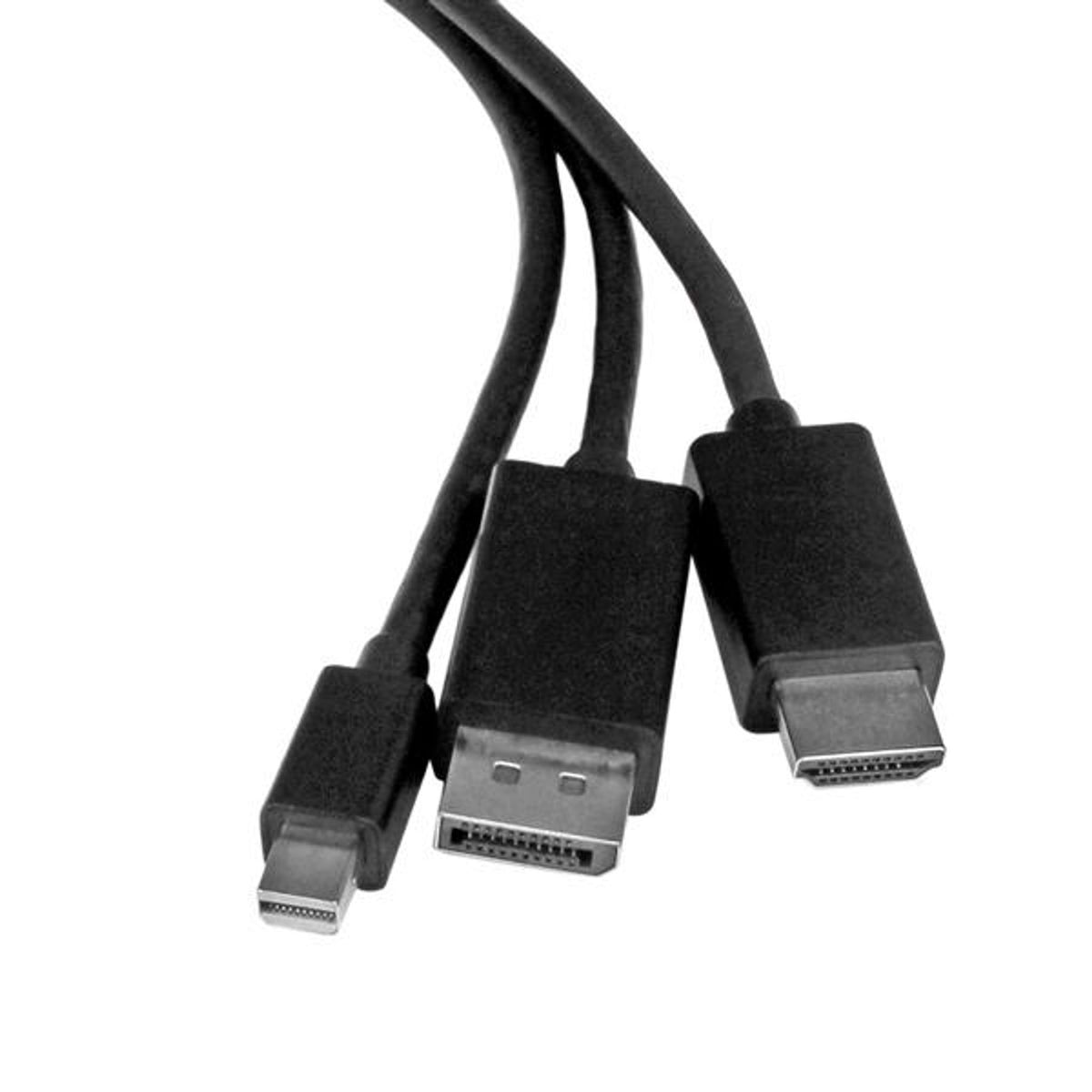 StarTech.com 2m HDMI DP Mini DP to HDMI Adapter Black