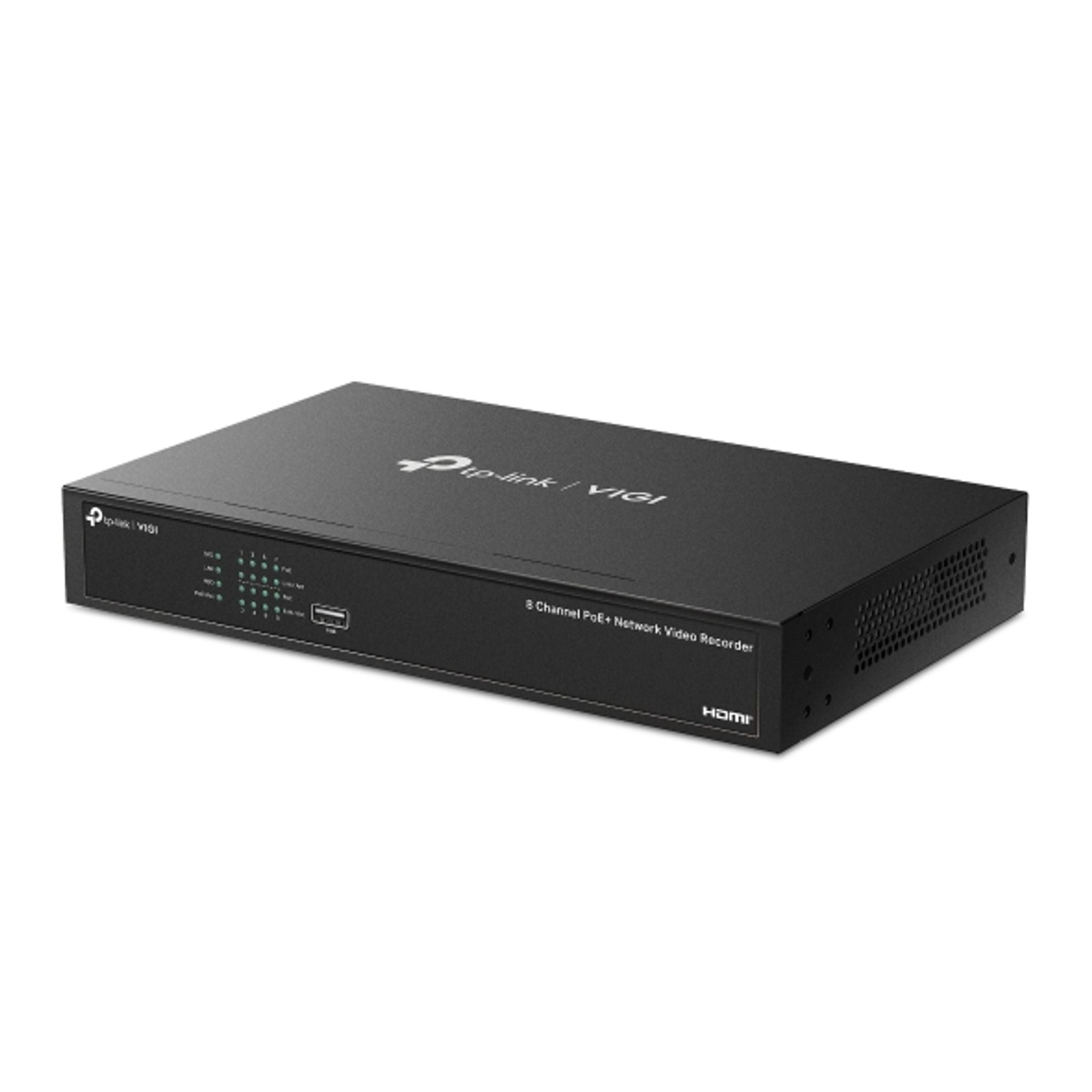 TP-Link VIGI NVR1008H-8MP 8 Channel PoE+ H.265+ 4K Output Network Video Recorder tl:3e4360f4